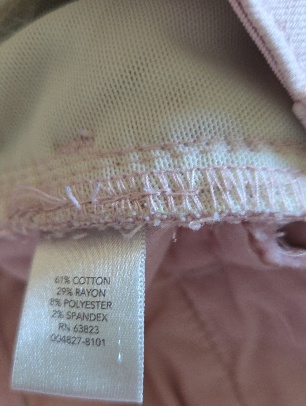 Christoper & Banks Classic Women's Straight-Leg Jeans in Light Pink - Picture 9 of 9